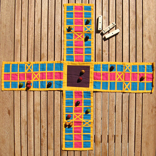 Pachisi, juego de mesa de la India