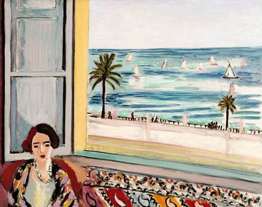 Mujer sentada de espaldas a la ventana (Mattisse)