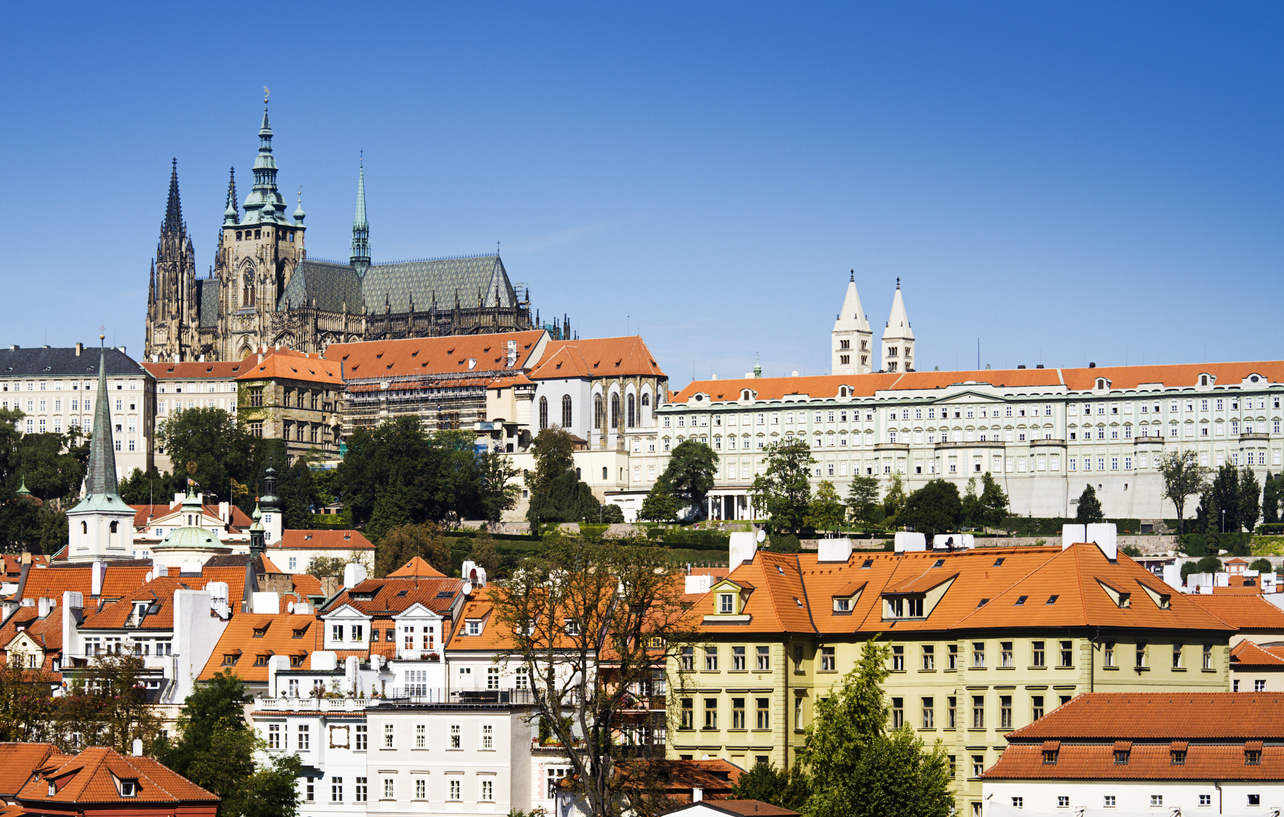 Vista de Mala Strana, a pies del castilo de Praga