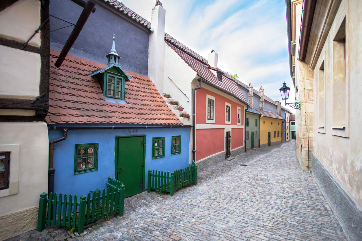 Callejón del Oro, donde está la casa de Kafka