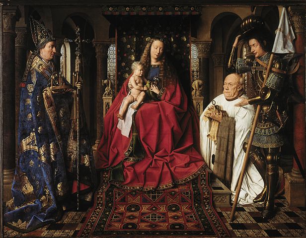 Virgen del canónigo, de Van Eyck