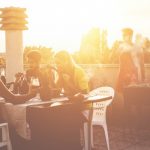 young friends having barbecue party at sunset on penthouse patio picture id1225966813 150x150