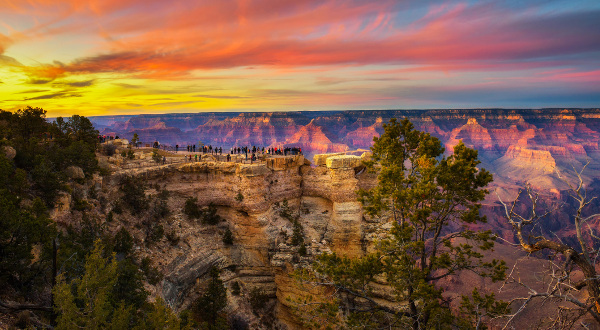 Puesta de sol en el Gran Cañón