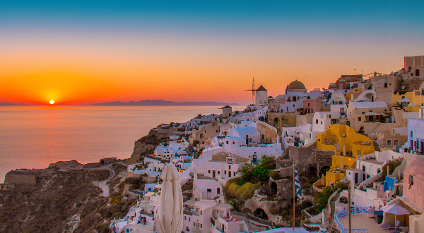 Puesta de sol en Mykonos