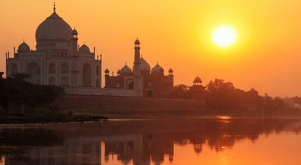 Puesta de sol Taj Mahal