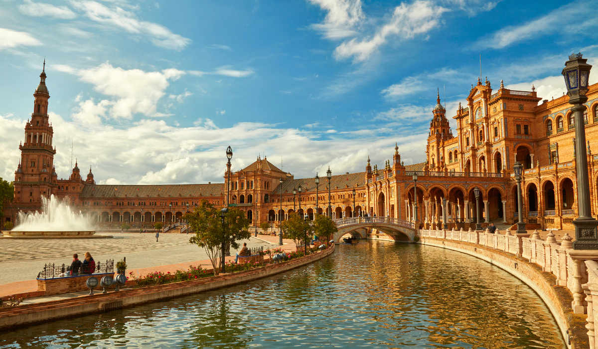 Spain Square (Plaza de Espana). Seville, Spain.