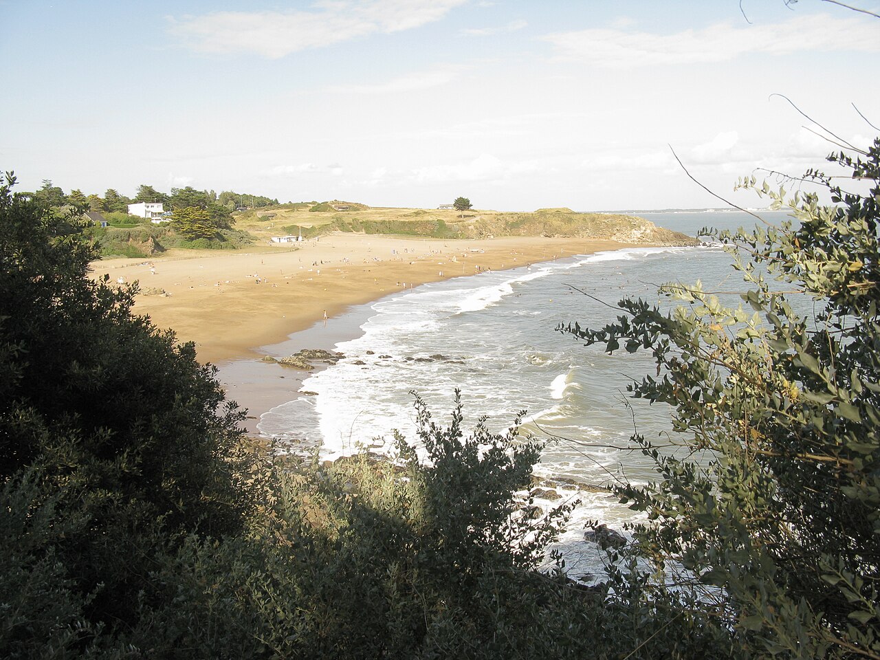 Playa de Saint Marc sur Mer en la Bretaña Francesa