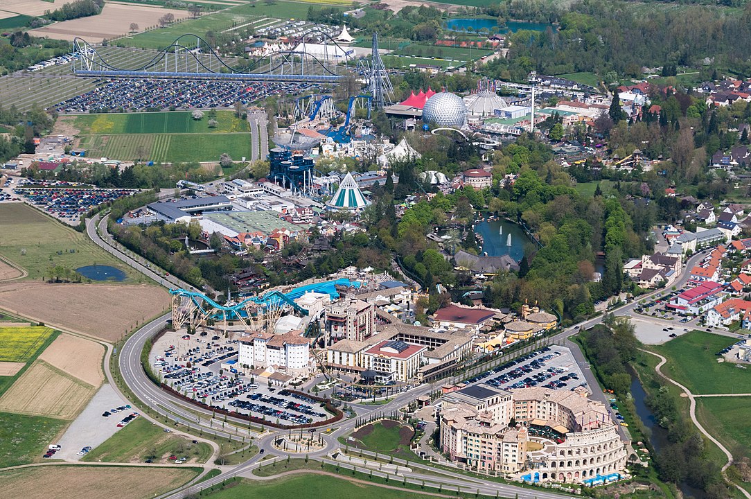 Vistas aérea de Europa Park, en Alemania.