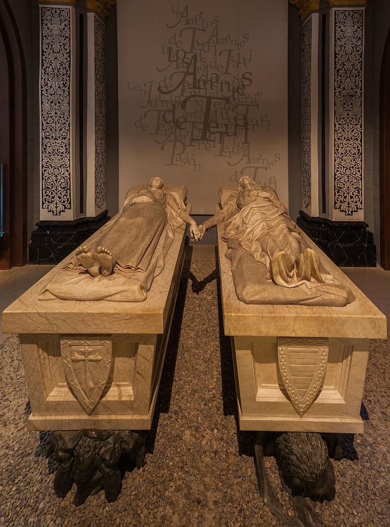 Esculturas funerarias de los amantes de Teruel