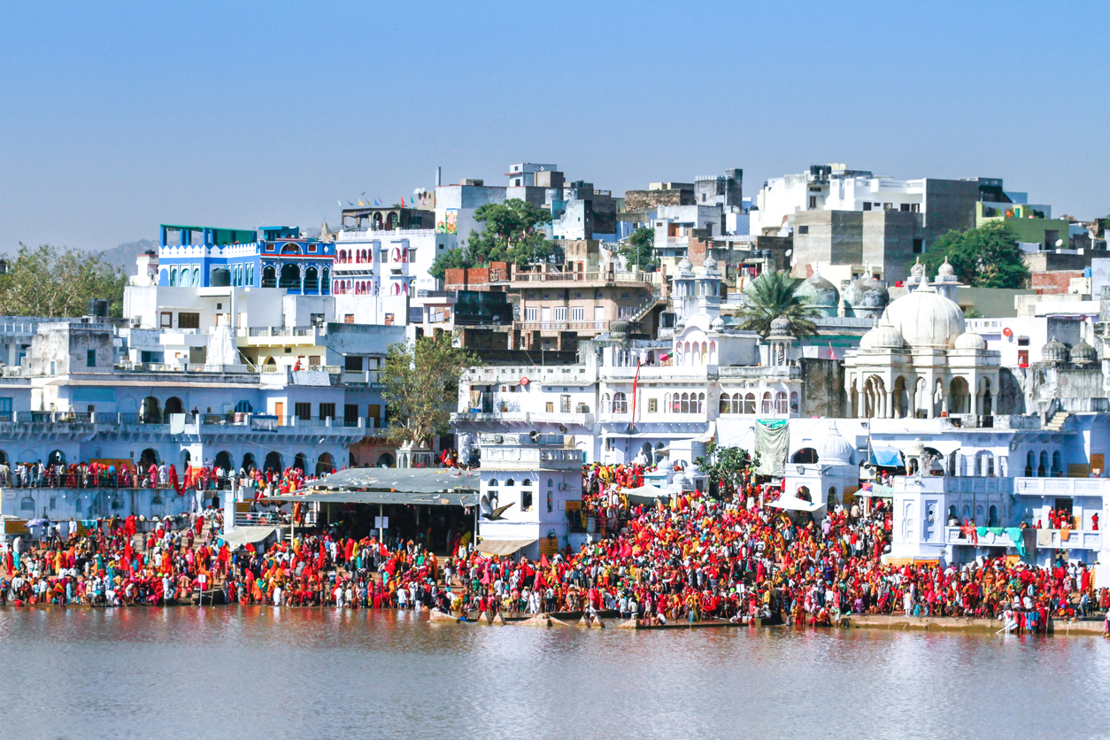 Ciudad de Pushkar, en la India