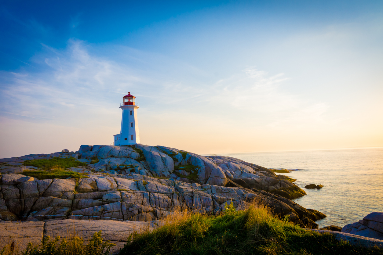 El faro de Peggy's Cove en Canadá