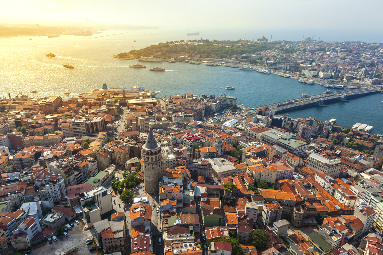 Vista aérea de Estambul