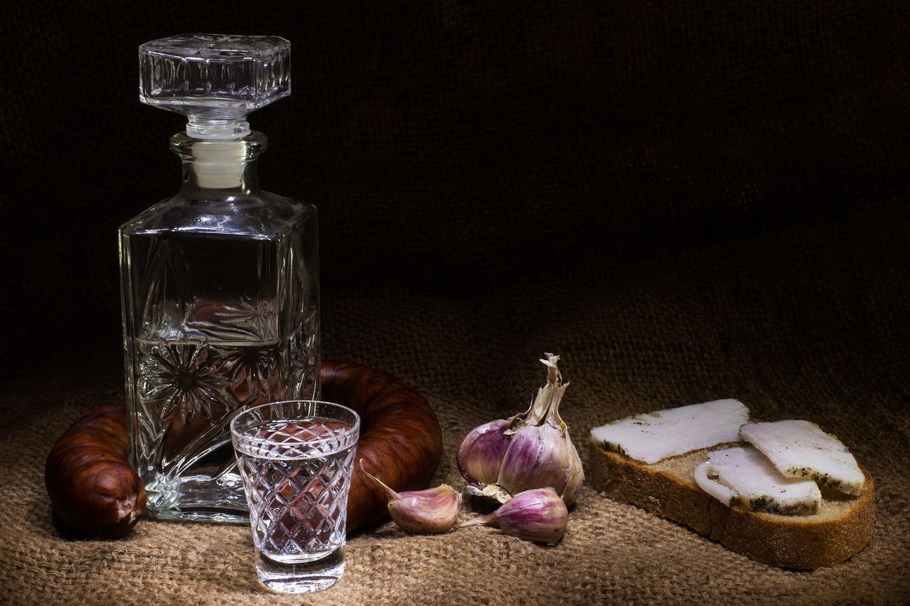 Vaso de vodka