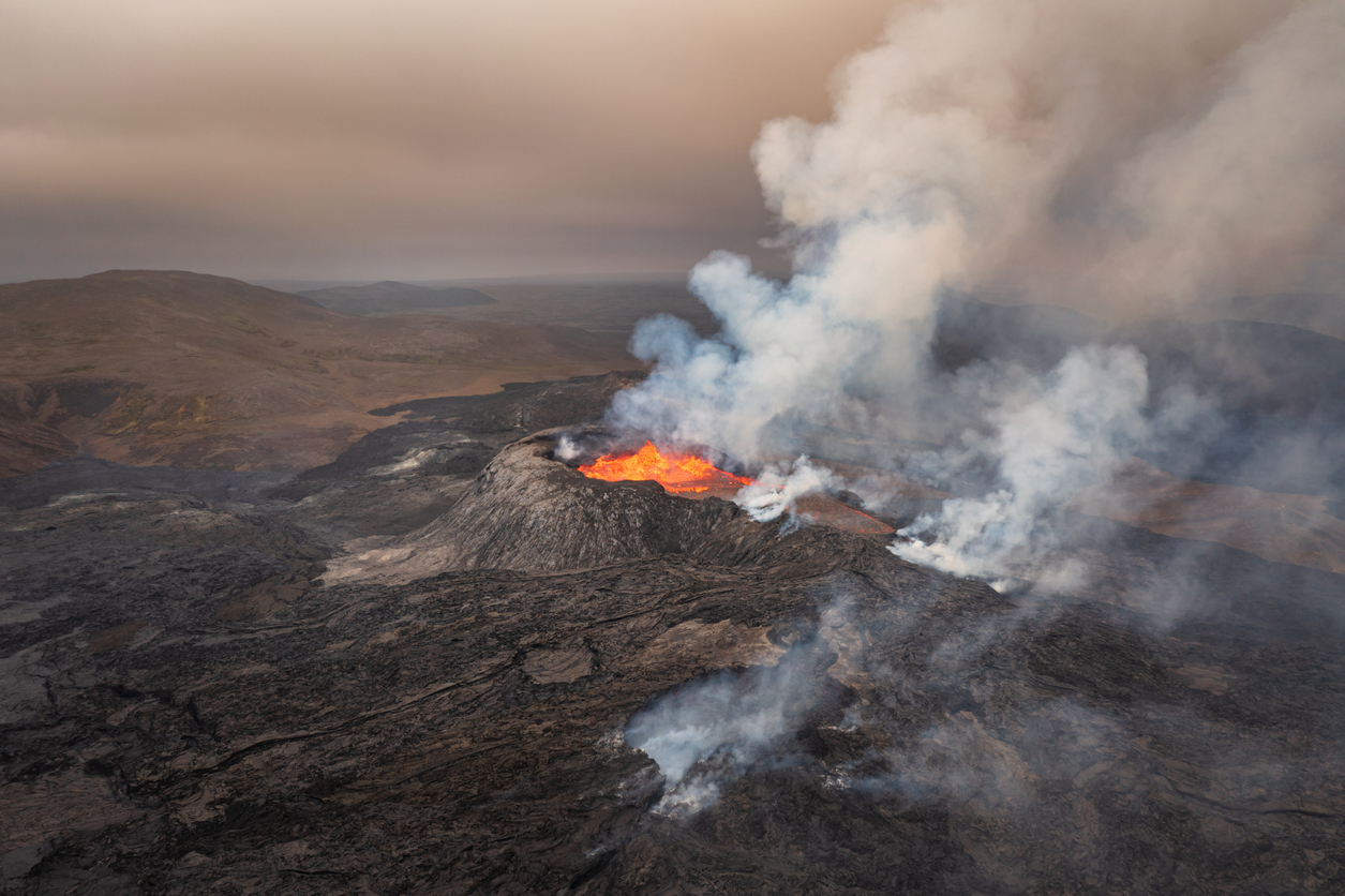 Volcán en Islandia