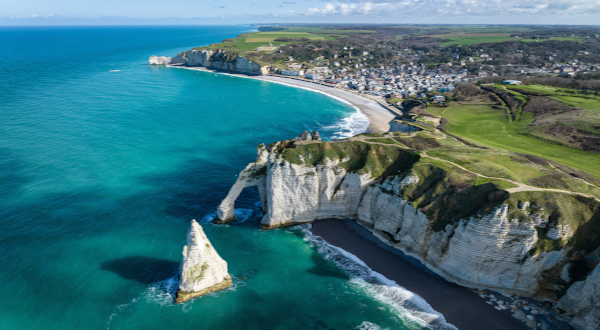 Acantilados de Etretat, en Francia