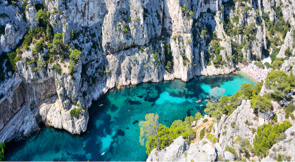 La Calanque d'En-Vau, en Marsella (Francia)