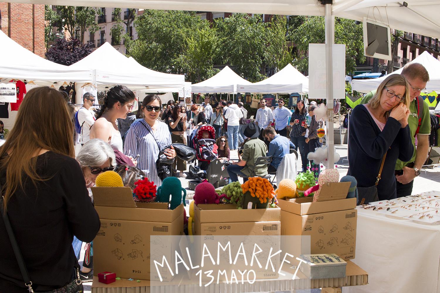 Malamarket, mercado de Malasaña, en la Plaza 2 de mayo