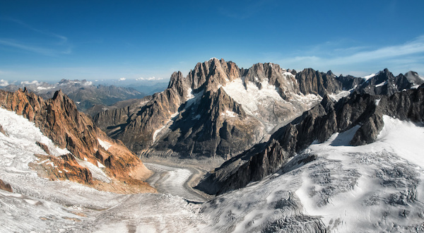El Mont Blanc, entre Francia, Suiza e Italia