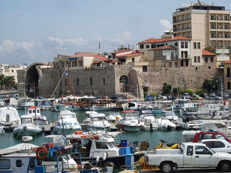 Vistas del antiguo arsenal de Heraklion (Creta)