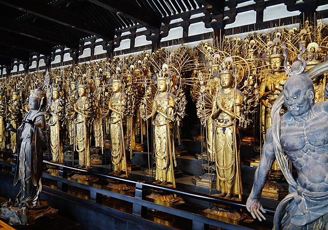 Esculturas de Kannon en Sanjusangendo