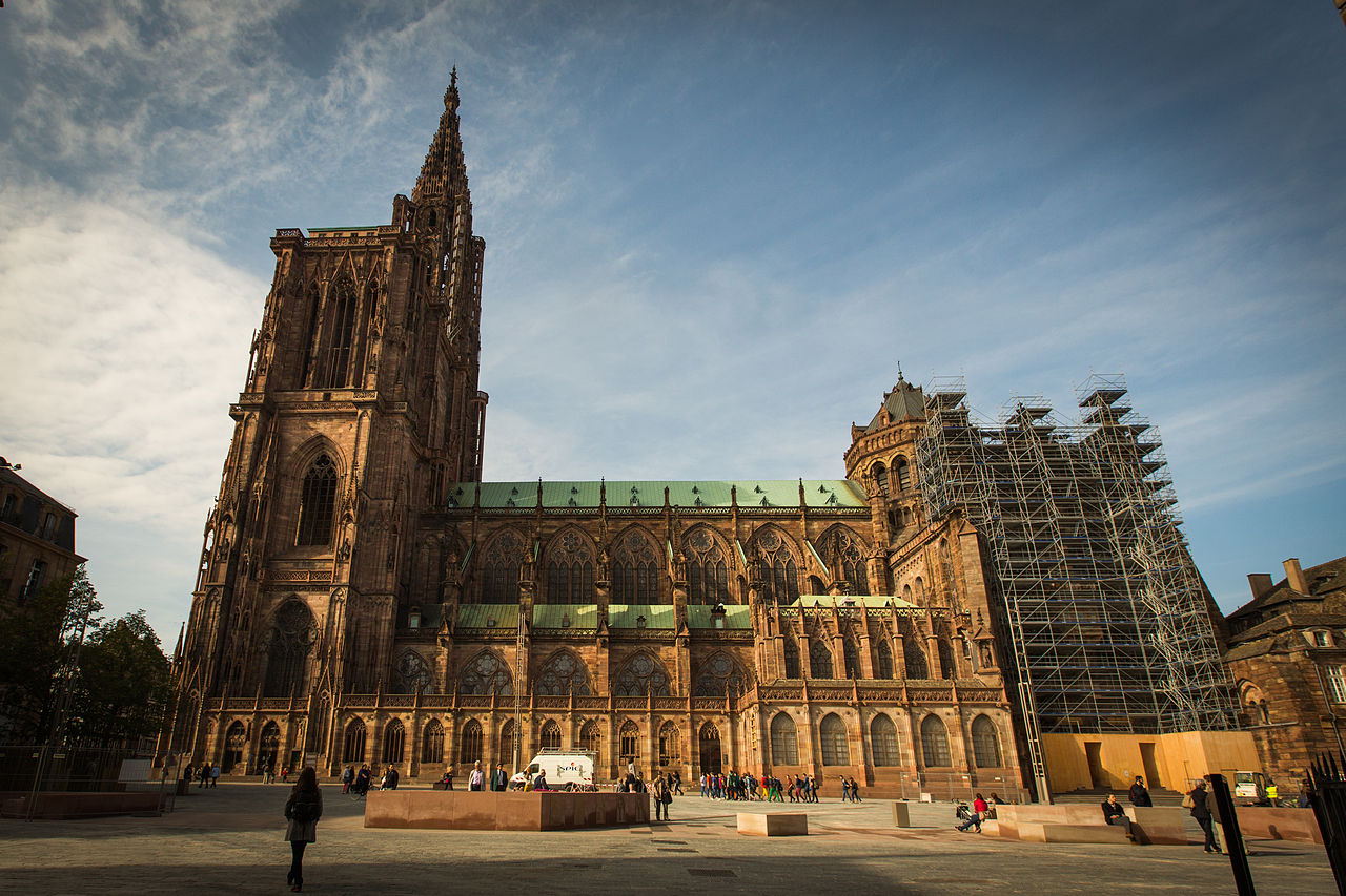Fachada sur de la Catedral de Estrasburgo
