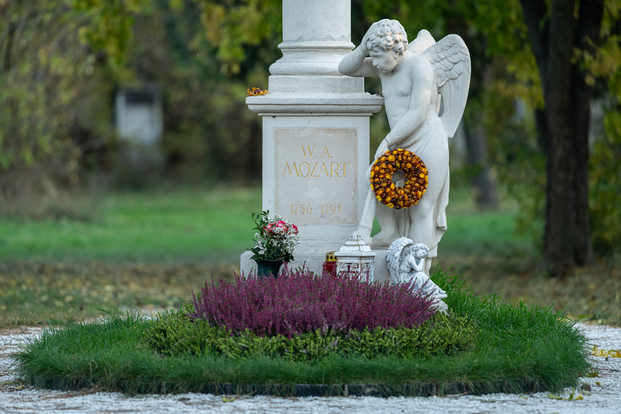 Monumento sobre los restos de Mozart
