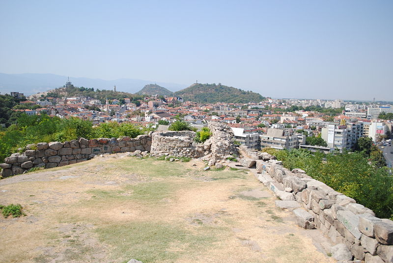 Vistas de Plodviv desde el yacimiento de Nebet Tepe