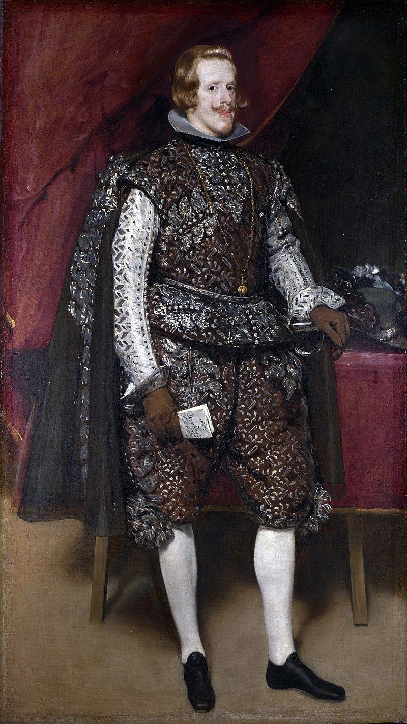 Retrato de Felipe IV de castaño y plata