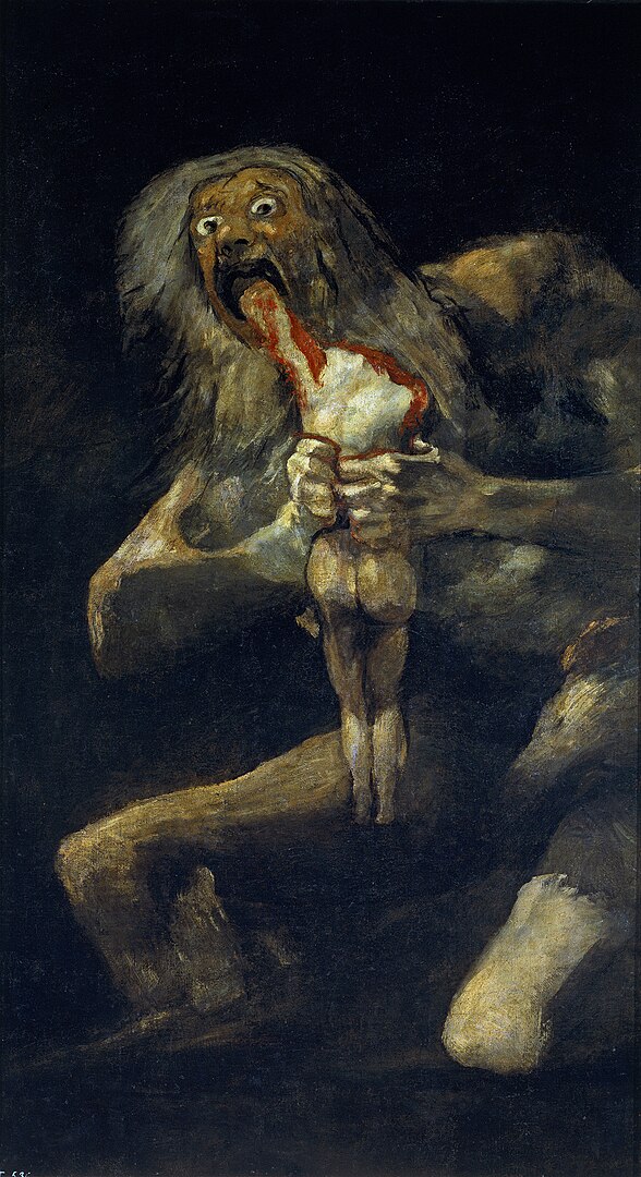 Saturno devorando a su hijo, de Goya