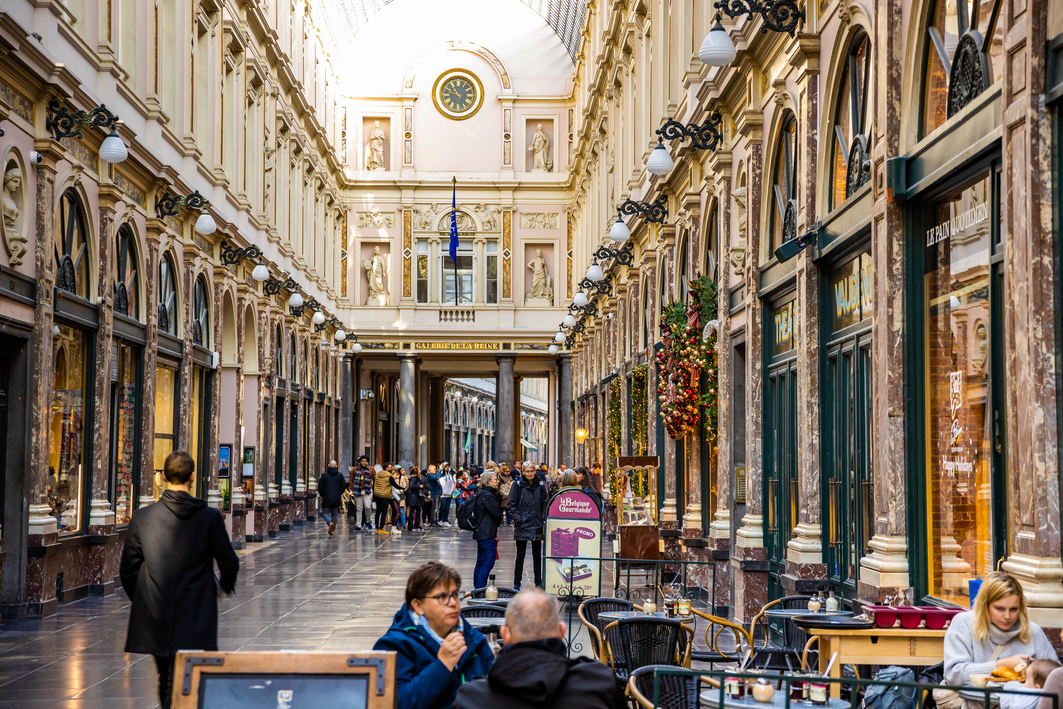 Pasaje de la Galería Saint Hubert de Bruselas