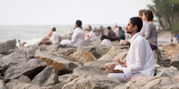 Yoga en las costas de Kerala