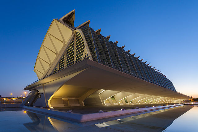 Edificio del Museu de les Ciències en la Ciutat de les Artes i les Ciències de Valencia