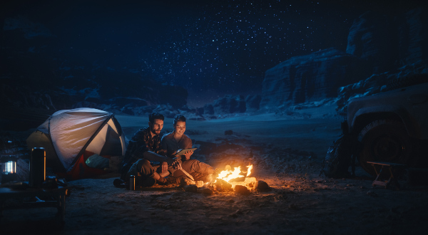 Realizando un camping en la naturaleza