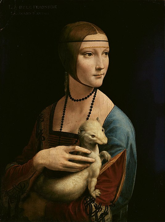 La dama del armiño, lienzo de Leonardo da Vinci