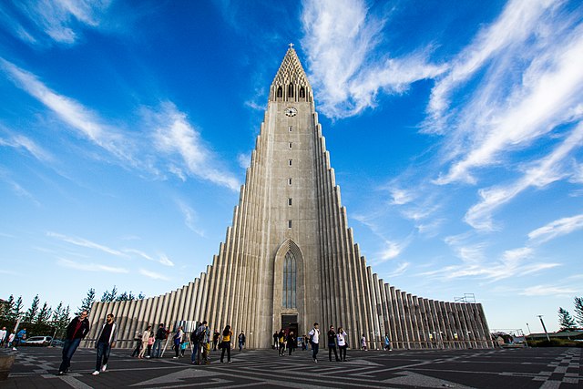 Hallgrímskirkja en Reikiavik (Islandia)