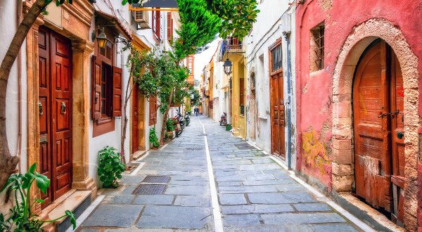 Calle de Rethymnon, en Creta