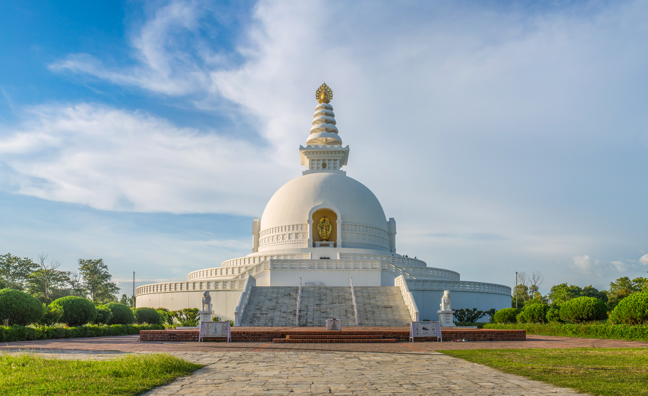 Pagoda de la Paz Mundial, en Lumbini