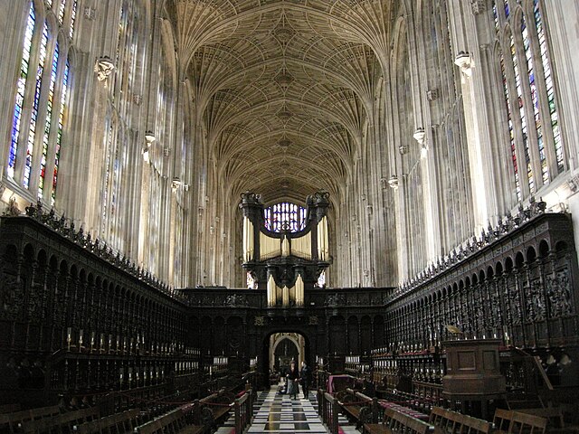 Bóveda del King's College de Cambridge