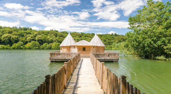 Casa en un lago utilizada de alojamiento