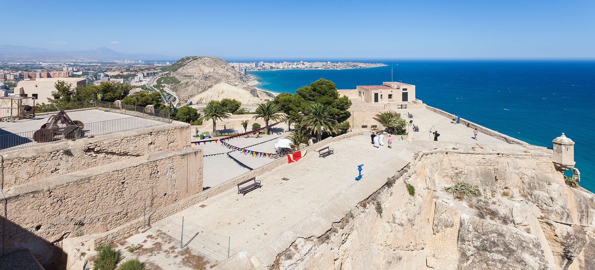 Fortaleza de Santa Bárbara en Alicante.