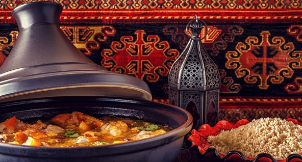 Plato de tajine, plato tradicional de Marruecos