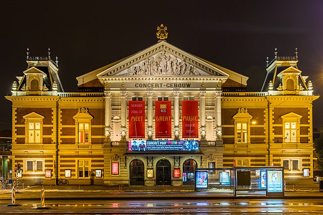 Sala de conciertos de la Real Orquesta del Concertgebouw de Ámsterdam