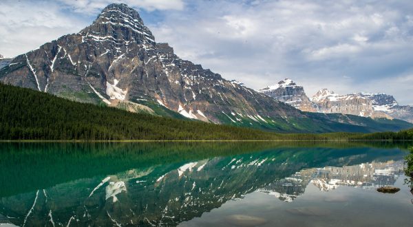 Paisajes de la ruta Icefields en Canadá