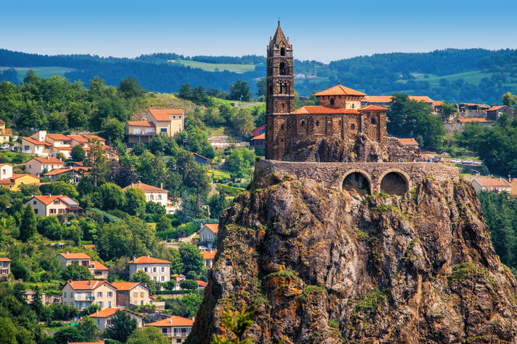 Saint Michel d'Aiguilhe, en Le Puy-en-Velay (Auvernia)