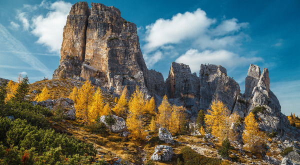 Vistas de les Cinque Torri, en los Dolomitas