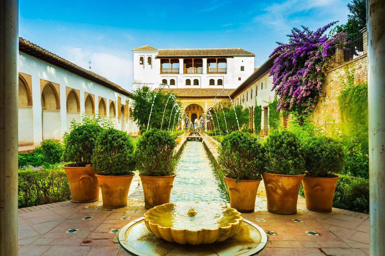 Jardines del Generalife, en Granada