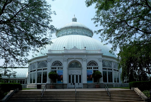 Cúpula central del Haupt Conservatory de Nueva York