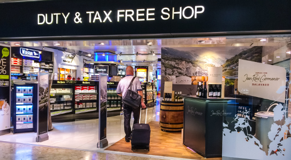 Entrada de un duty free
