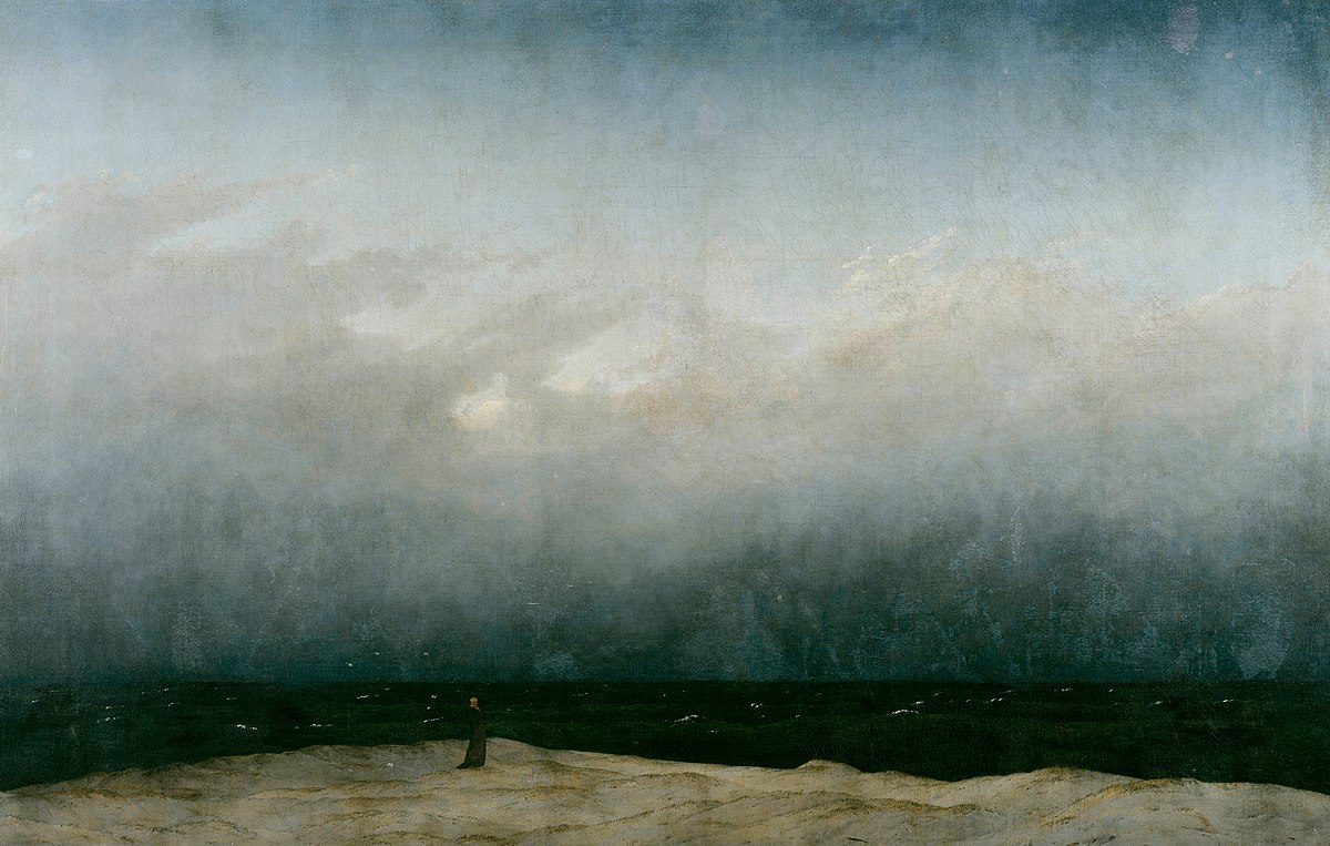 Monje a la Orilla del Mar, de Friedrich
