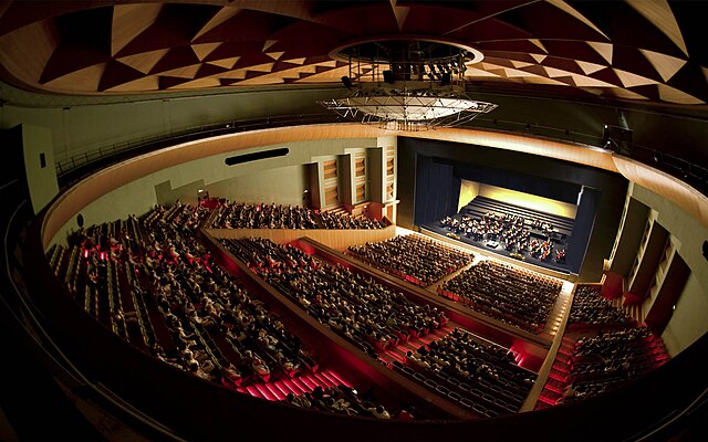 Interior del Teatro de la Maestranza, en Sevilla